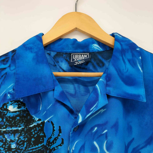 URABAN EDGE 大判プリント 開襟 S/S シャツ メンズ import:XL