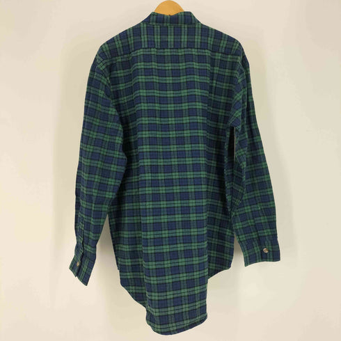 LEE VALLEY タータンチェック バンドカラー グランパシャツ メンズ import:M