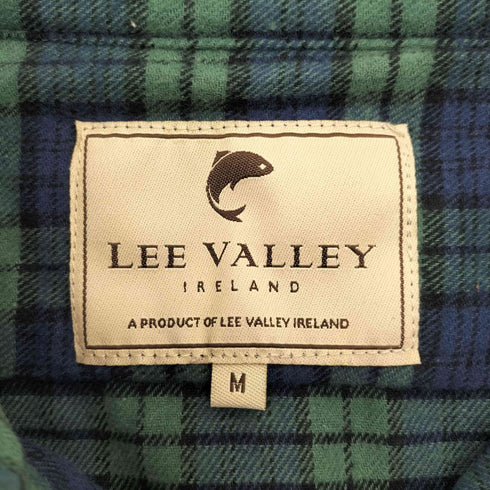 LEE VALLEY タータンチェック バンドカラー グランパシャツ メンズ import:M