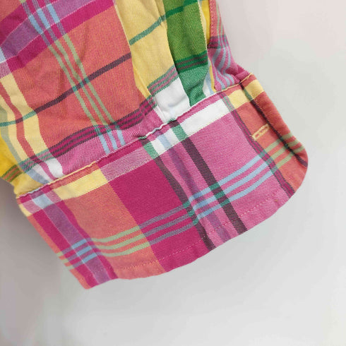 ラルフローレン RALPH LAUREN CLASSIC FIT マドラスチェック ボタンダウンシャツ メンズ import:L