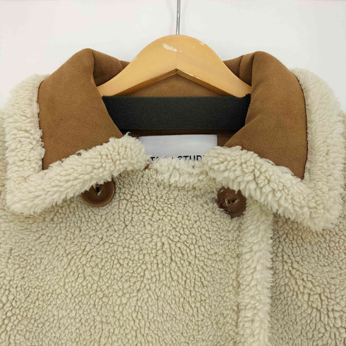 STAND STUDIO Chloe Faux Suede Jacket ムートンスタイル ダブルコート レディース 36
