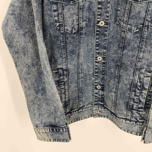 ノーアイディー NO ID. ストレッチデニムケミカル加工ルーズGジャン メンズ JPN:2
