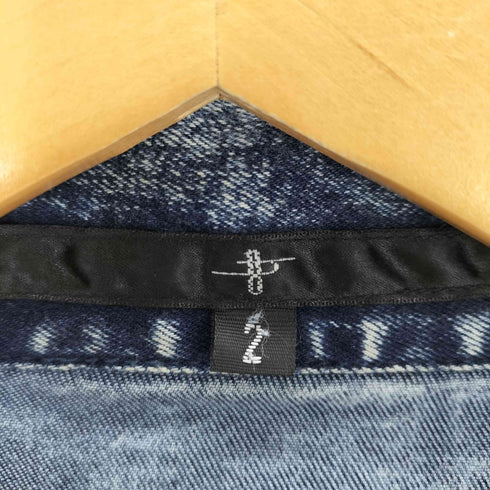 ノーアイディー NO ID. ストレッチデニムケミカル加工ルーズGジャン メンズ JPN:2