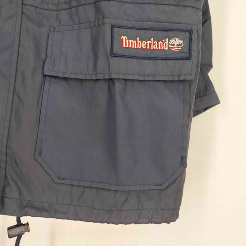 ティンバーランド Timberland 70~80S MADE IN ITALY ナイロンフーデッドハーフコート メンズ JPN:XL