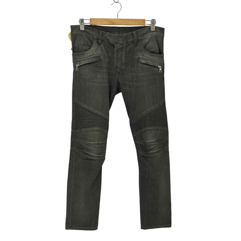 バルマン BALMAIN バイカーデニムパンツ メンズ US:30-31