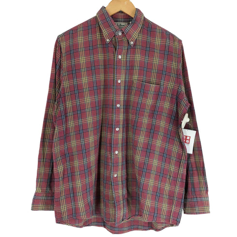 エルエルビーン L.L.Bean 80-90s USA製 NORTHWOODS チェック柄フランネルシャツ メンズ import:M
