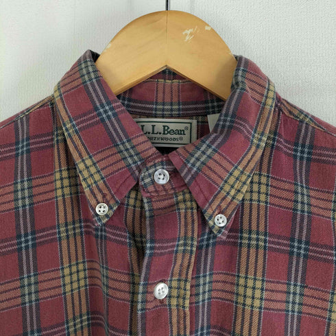 エルエルビーン L.L.Bean 80-90s USA製 NORTHWOODS チェック柄フランネルシャツ メンズ import:M