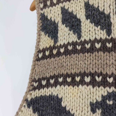 Flash Up Classical NEW WOOL ウール ジップアップ ニット ノースリーブ カウチン メンズ