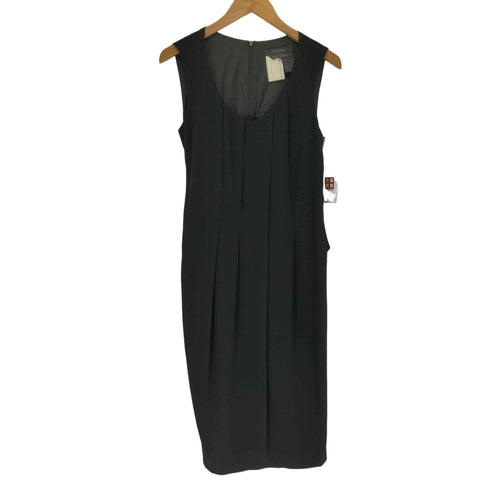 マックスマーラ MAX MARA MADE IN ITALY フロントツイストデザインプリーツノースリーブワンピース レディース 42