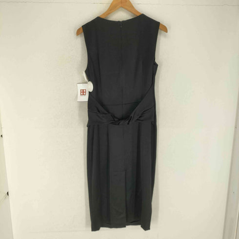 マックスマーラ MAX MARA MADE IN ITALY フロントツイストデザインプリーツノースリーブワンピース レディース 42