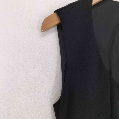 マックスマーラ MAX MARA MADE IN ITALY フロントツイストデザインプリーツノースリーブワンピース レディース 42