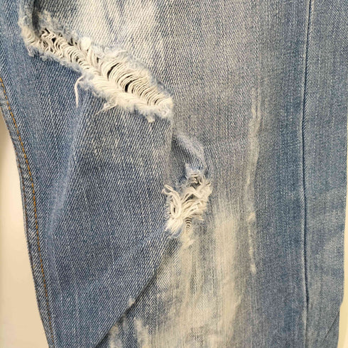 トミー TOMMY クラッシュ加工スター刺繍デニムパンツ メンズ L