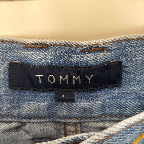 トミー TOMMY クラッシュ加工スター刺繍デニムパンツ メンズ L