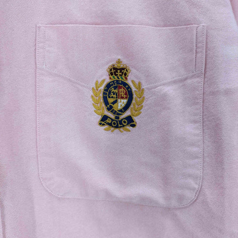 ポロバイラルフローレン Polo by RALPH LAUREN エンブレム刺繍 ボタンダウンシャツ メンズ JPN:L