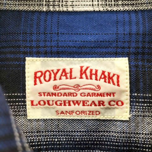 ROYAL KHAKI 開襟チェック柄シャツ メンズ JPN:M