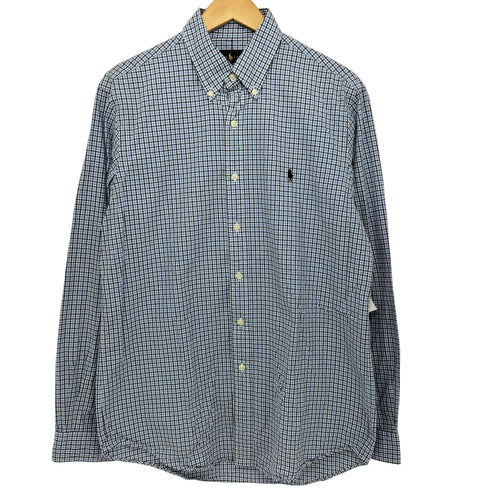 ラルフローレン RALPH LAUREN L/S ギンガムチェック ボタンダウン シャツ メンズ import:M