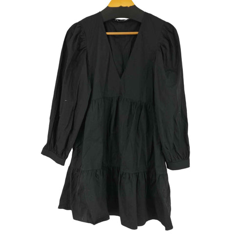 ザラ ZARA TIERED POPLIN DRESS レディース JPN:M