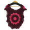 ザラ ZARA SHORT SLEEVE CROCHET TOP レディース import:L