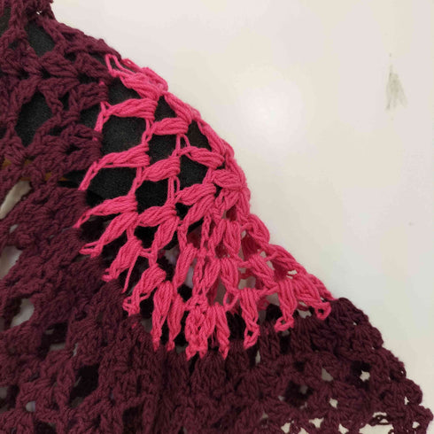 ザラ ZARA SHORT SLEEVE CROCHET TOP レディース import:L