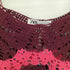 ザラ ZARA SHORT SLEEVE CROCHET TOP レディース import:L