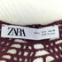 ザラ ZARA SHORT SLEEVE CROCHET TOP レディース import:L