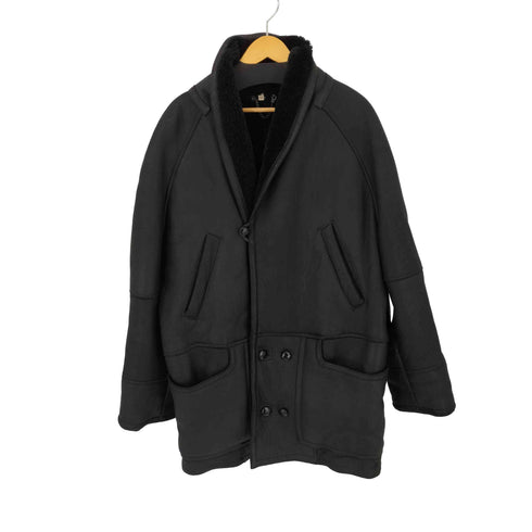 ミツミネ MITSUMINE LEATHER COLLECTION ムートンコート ブラック メンズ JPN:L