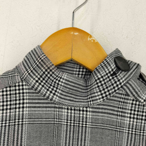 ザラ ZARA ボタンディテール 千鳥 グレンチェック ワンピース レディース JPN:XS