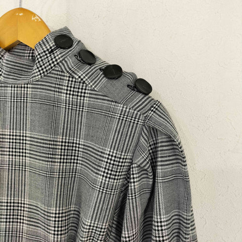 ザラ ZARA ボタンディテール 千鳥 グレンチェック ワンピース レディース JPN:XS