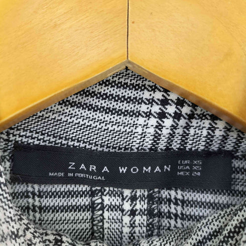 ザラ ZARA ボタンディテール 千鳥 グレンチェック ワンピース レディース JPN:XS