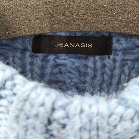 ジーナシス JEANASIS パフスリーブケーブルニットセーター レディース FREE