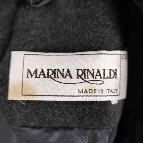 マリナリナルディ marina rinaldi カシミヤ混 シャギーオーバーコート チェスターコート レディース 23