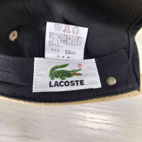ラコステ LACOSTE フロント刺繍 6パネルキャップ メンズ 58