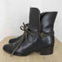 IDA MARCHINI MADE IN ITALY レースデザインレザーブーツ レディース 35.5