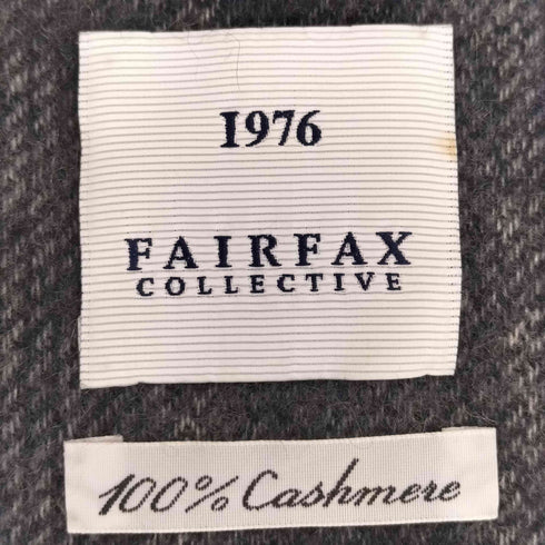 フェアファックス FAIRFAX カシミヤ ストライプ マフラー メンズ