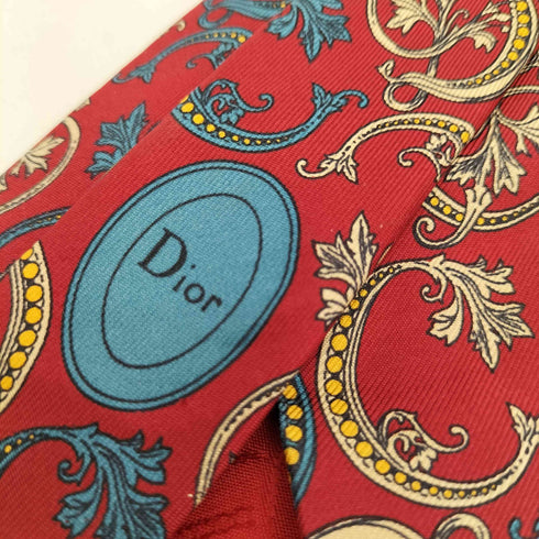 クリスチャンディオール Christian Dior MADE IN FRANCE 総柄シルクネクタイ メンズ