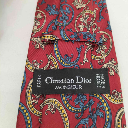 クリスチャンディオール Christian Dior MADE IN FRANCE 総柄シルクネクタイ メンズ