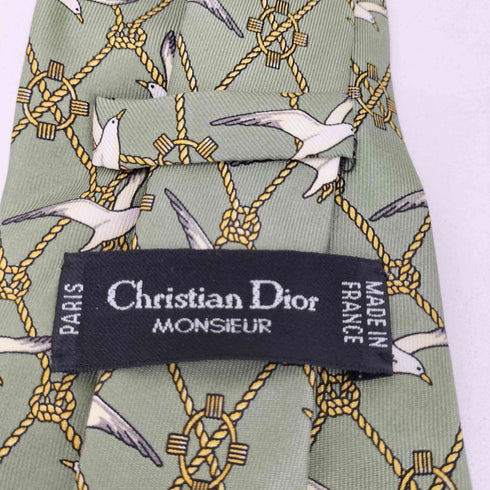 クリスチャンディオール Christian Dior MADE IN FRANCE 総柄シルクネクタイ メンズ