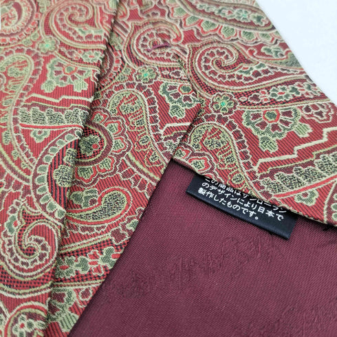イヴサンローラン Yves Saint Laurent ペイズリー柄 シルクネクタイ メンズ