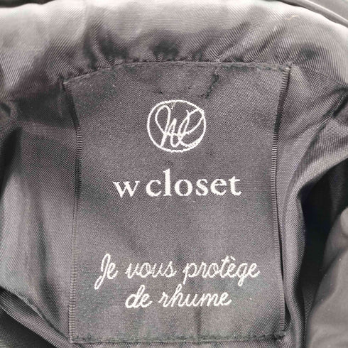 ダブルクローゼット w closet 中綿フーデッドブルゾン レディース