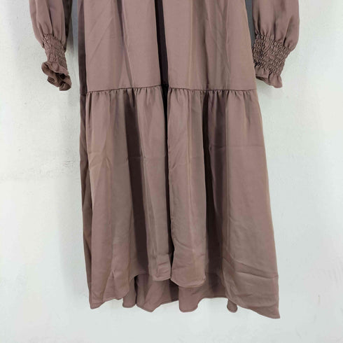 スナイデル snidel One-Piece Long Skirt サテンVネックワンピース レディース ONE SIZE
