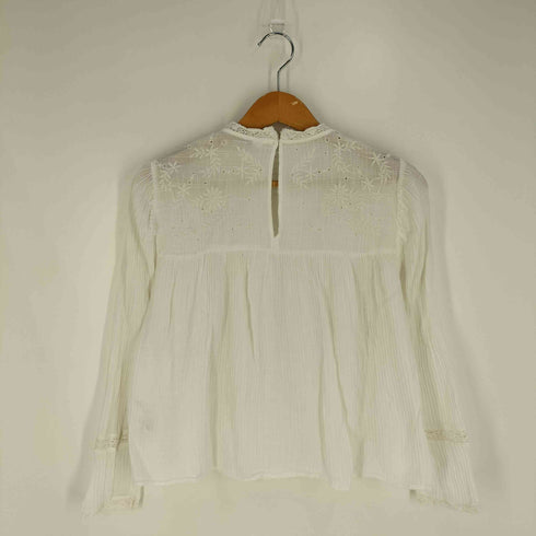 ザラ ZARA インド綿 刺繍デザイン ブラウス レディース import:S