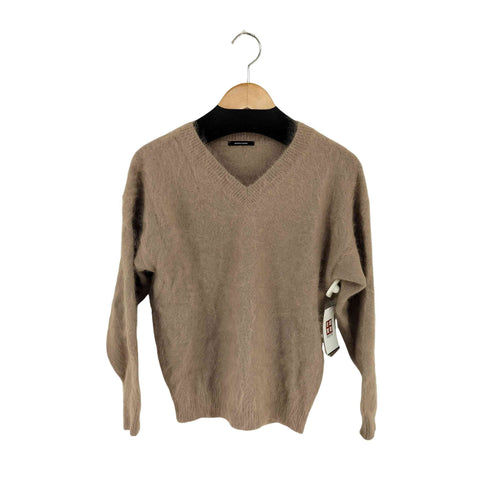 エヌナチュラルビューティーベーシック N.NATURAL BEAUTY BASIC ANGOLA BLEND アンゴラ混Vネックニット レディース JPN:M
