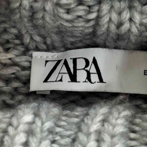 ザラ ZARA タートルネック ケーブルニットベスト レディース import:S