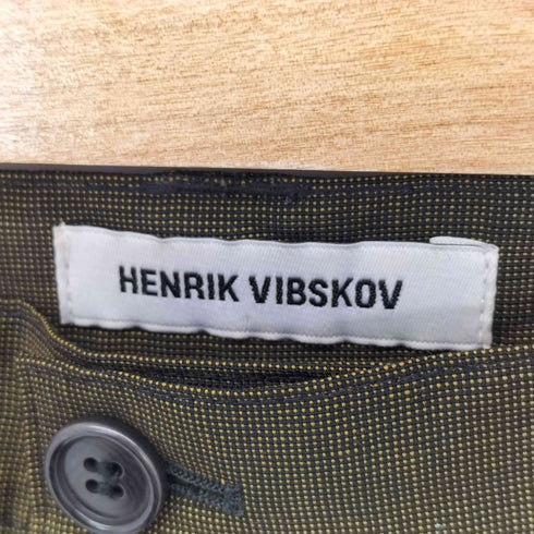 ヘンリックヴィブスコブ Henrik Vibskov ウールモヘア タックワイドパンツ レディース M