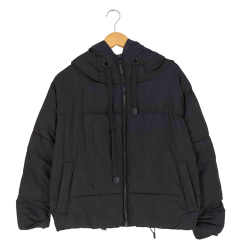 ザラ ZARA フーデッドパデッドジャケット 中綿ジャケット レディース import:M