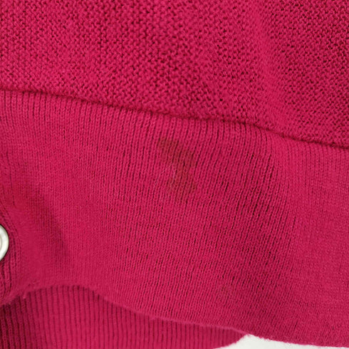 アイゾッドラコステ IZOD LACOSTE USA製 ロゴワッペン アクリルカーディガン メンズ import:S