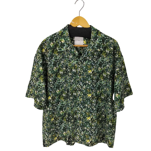 ルイス Luis リーフ柄オープンカラー S/S シャツ メンズ JPN:S