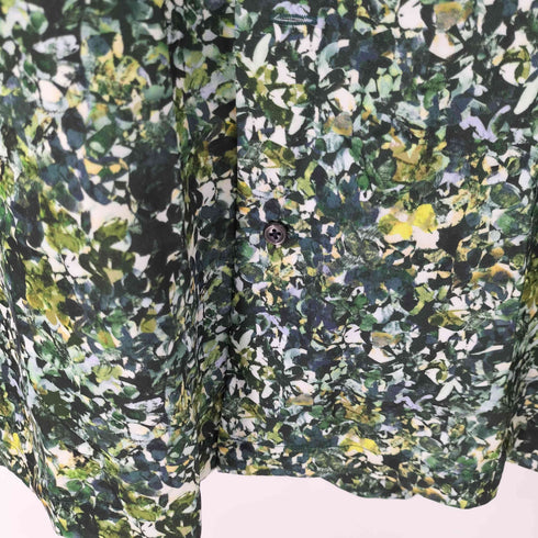 ルイス Luis リーフ柄オープンカラー S/S シャツ メンズ JPN:S