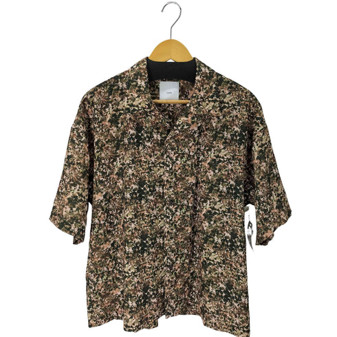 ルイス Luis リーフ柄オープンカラー S/S シャツ メンズ JPN:S