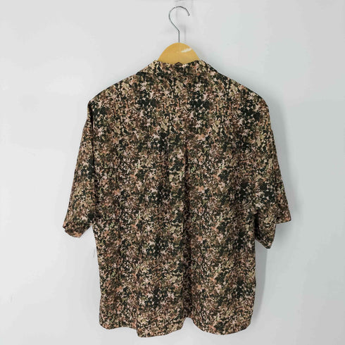 ルイス Luis リーフ柄オープンカラー S/S シャツ メンズ JPN:S